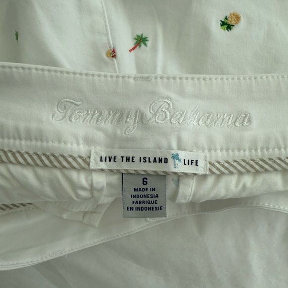 Tommy Bahama Boracay® Tropical Toss Embroidered 5-Inch Shorts.  Size 6 - Picture 7 of 9